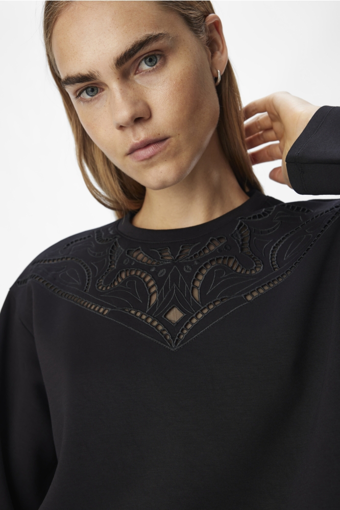Object zwarte dames sweater | Unique Selling Point