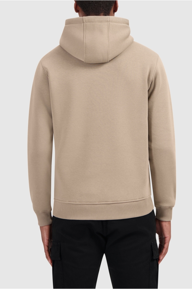 Ballin taupe heren sweater | Model achteraanzicht