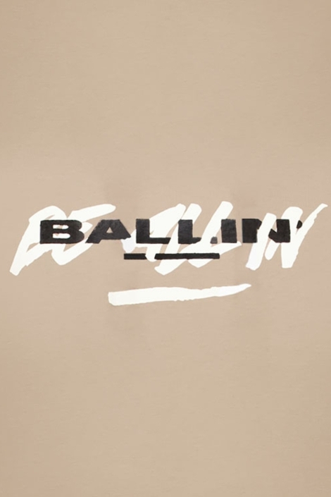 Ballin taupe heren sweater | Close up