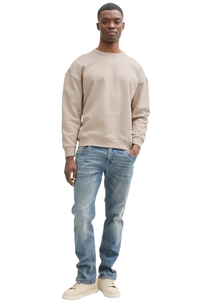Tom Tailor beige heren sweater | Model