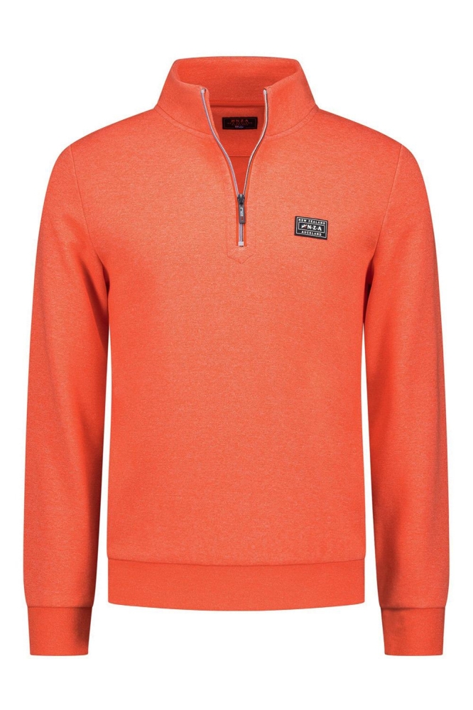 NZA oranje heren sweater | Vooraanzicht