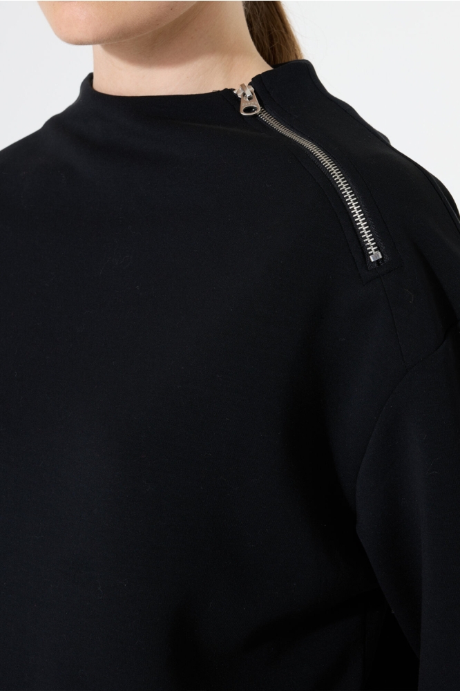 Garcia zwarte dames sweater | Close up