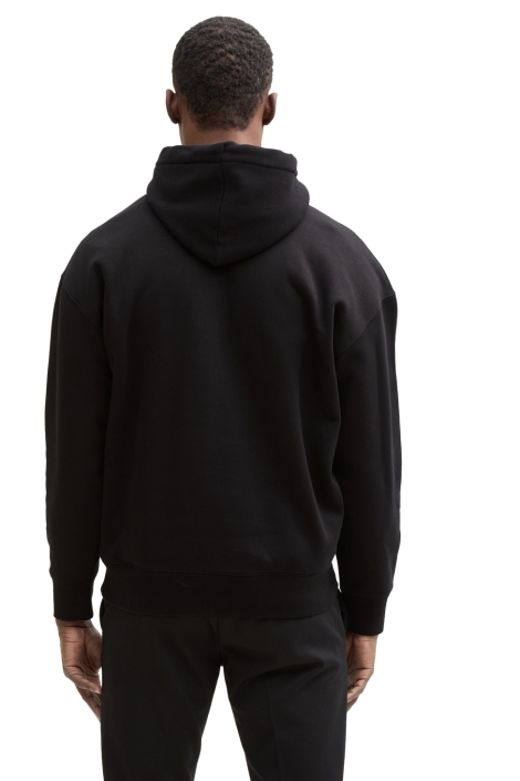 Tom Tailor zwarte heren sweater | Model achteraanzicht