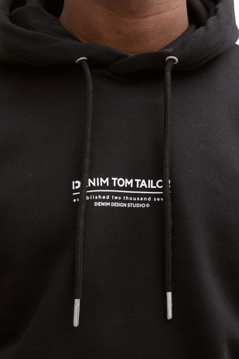 Tom Tailor zwarte heren sweater | Kleurstaal