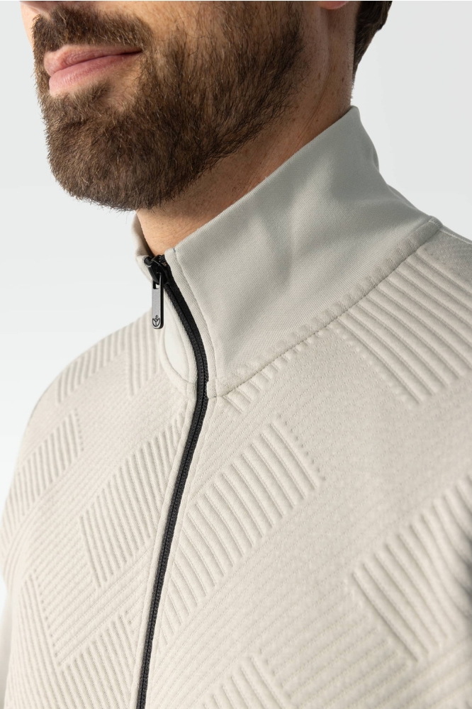 BlueFields beige heren vest | Close up