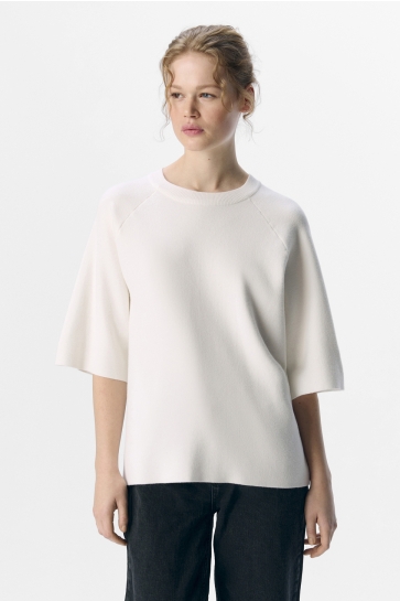 Object Trui OBJREYNARD 2/4 KNIT PULLOVER NOOS 23045103 Cloud Dancer