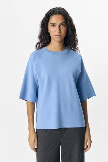 Object Trui OBJREYNARD 2/4 KNIT PULLOVER NOOS 23045103 Cornflower Blue