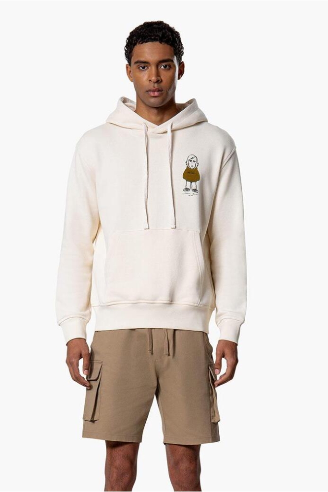 Cruyff beige heren sweater | Model vooraanzicht