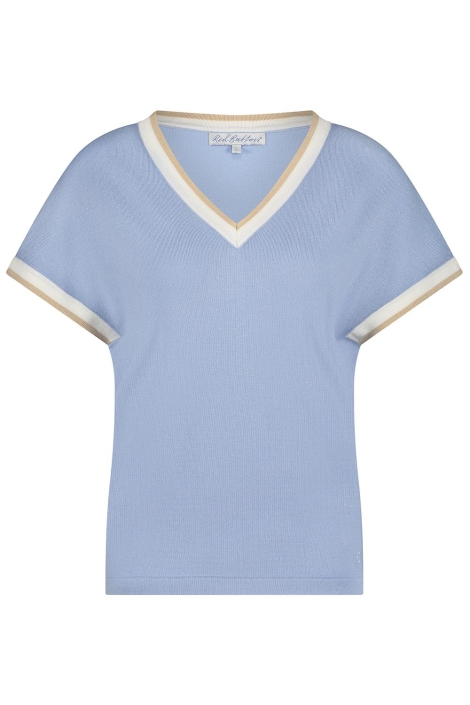 Red Button jerry vneck striped rib