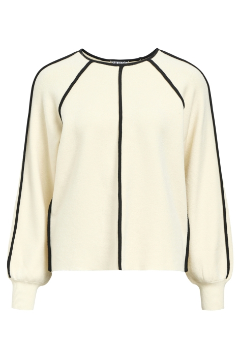 Object beige dames trui | Vooraanzicht