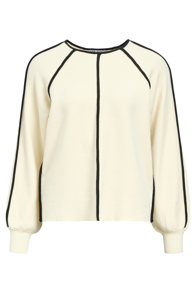 Object beige dames trui | Vooraanzicht