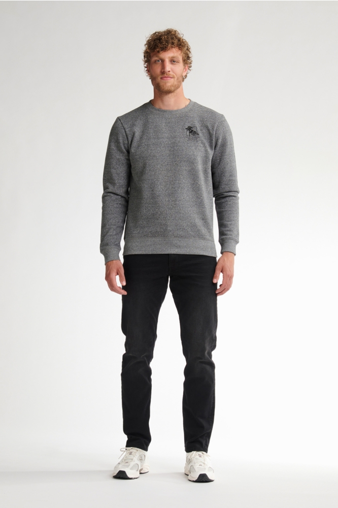 Petrol Industries grijze heren sweater | Model