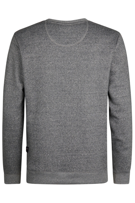 Petrol Industries grijze heren sweater | Achteraanzicht