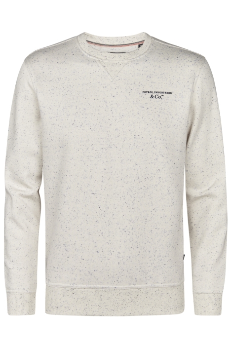 Petrol Industries grijze heren sweater | Vooraanzicht