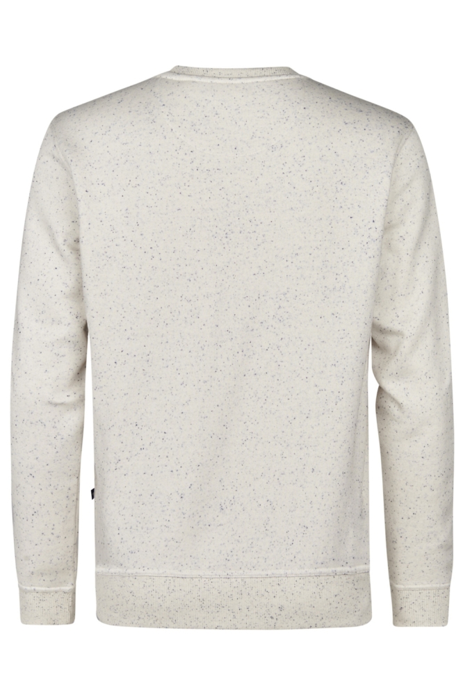 Petrol Industries grijze heren sweater | Achteraanzicht