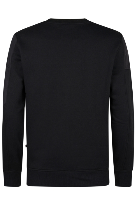 Petrol Industries blauwe heren sweater | Achteraanzicht