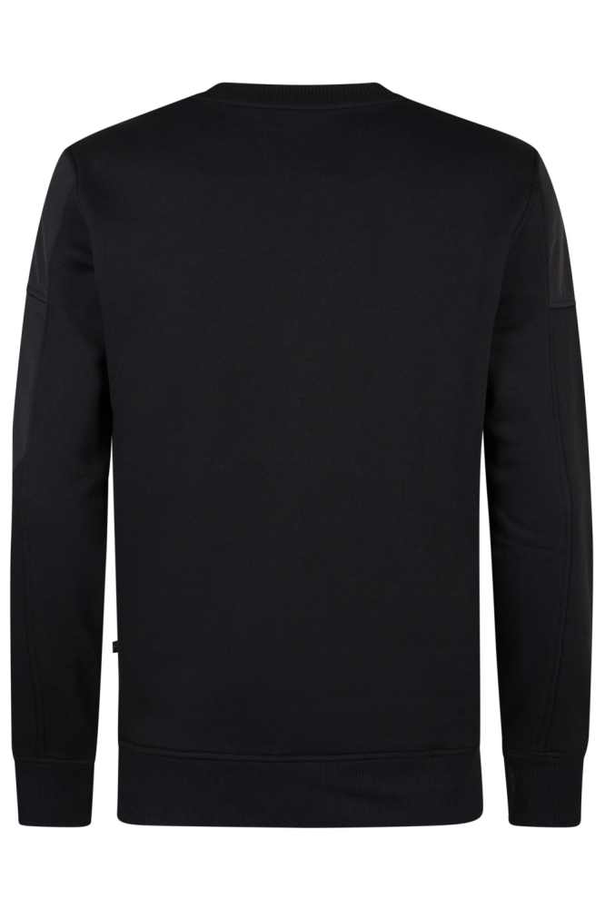 Petrol Industries blauwe heren sweater | Achteraanzicht