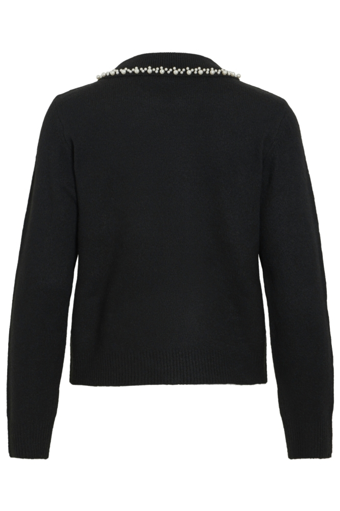 Vila zwarte dames trui | Achteraanzicht