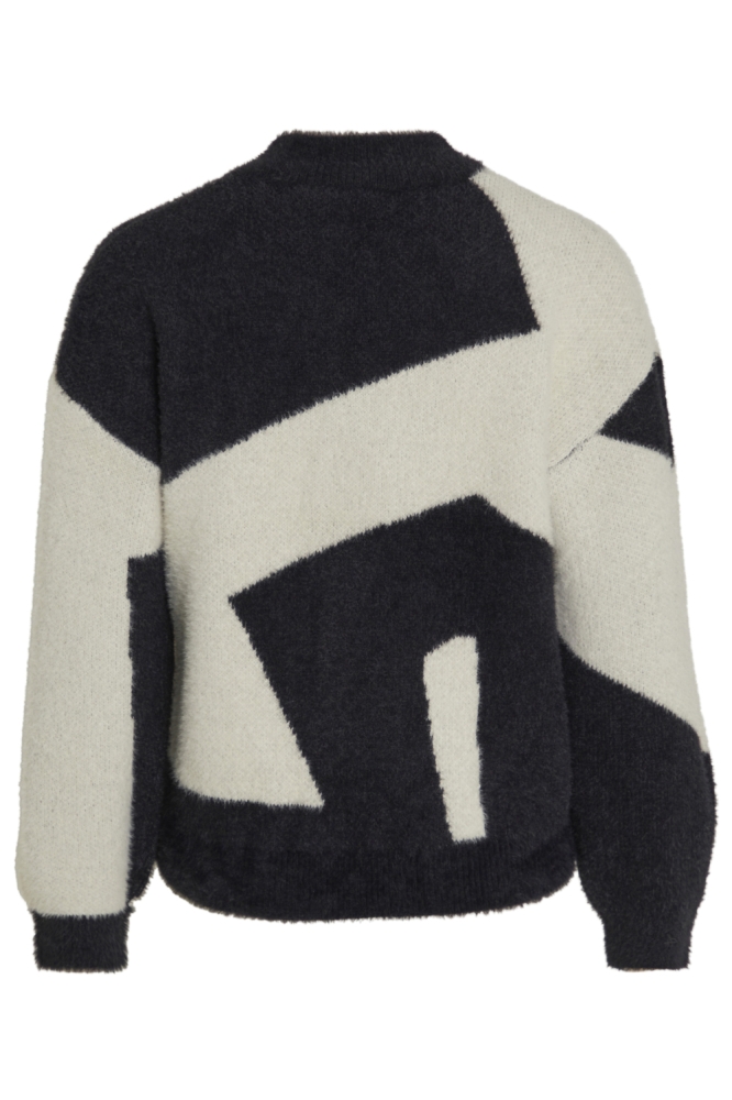 Vila zwarte dames trui | Achteraanzicht