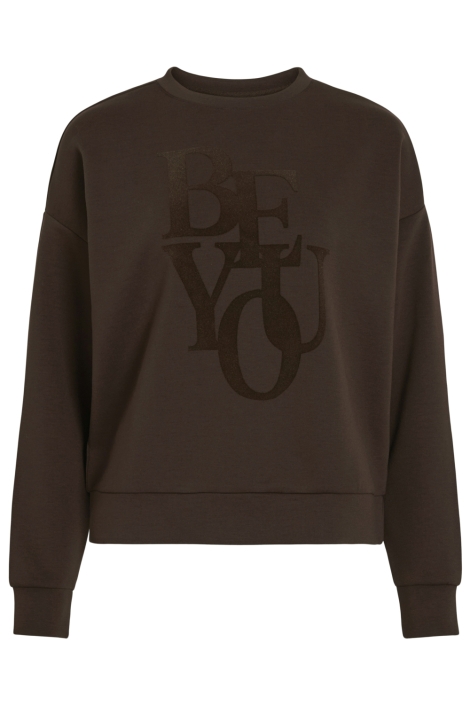 Vila bruine dames sweater | Vooraanzicht