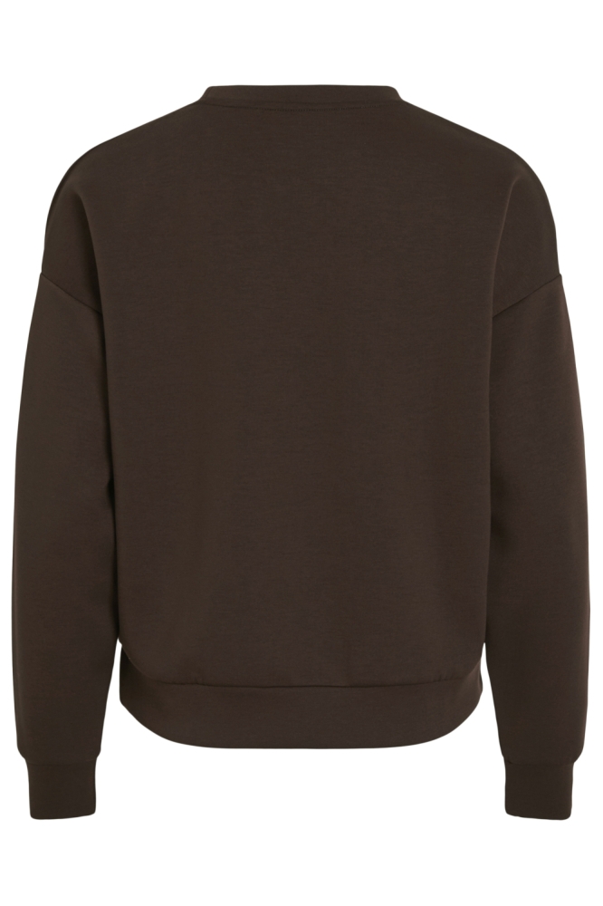 Vila bruine dames sweater | Achteraanzicht