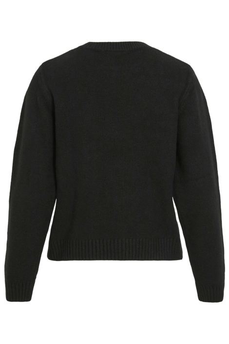 Vila zwarte dames trui | Achteraanzicht