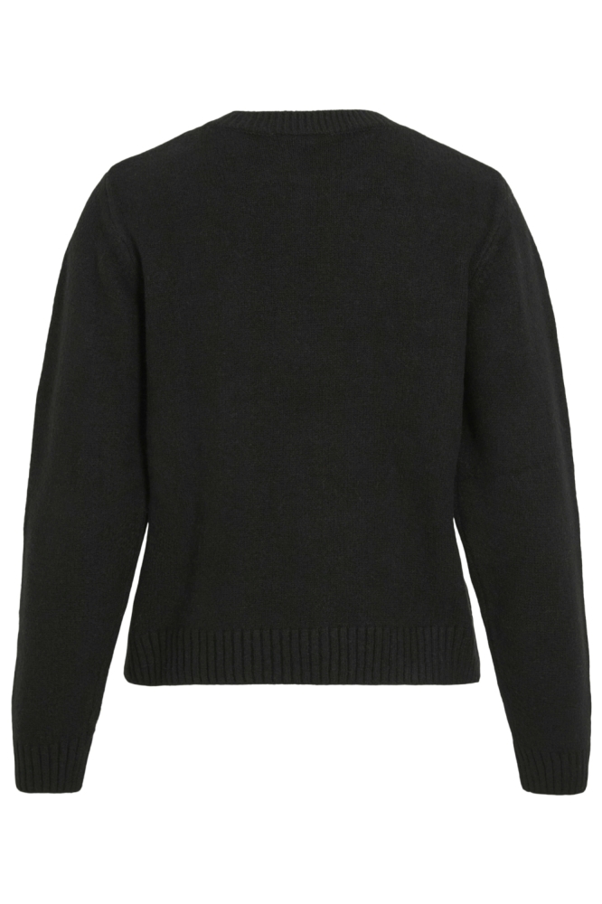 Vila zwarte dames trui | Achteraanzicht