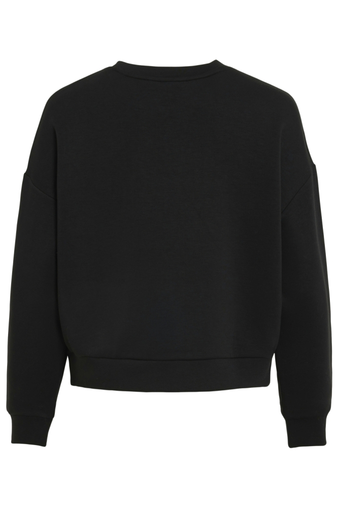Vila zwarte dames sweater | Achteraanzicht