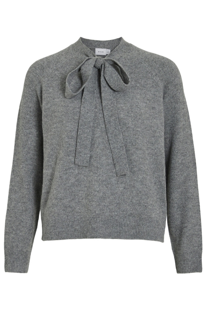 Vila grijze dames trui | Vooraanzicht