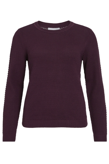 Vila Trui VIDALO O-NECK L/S KNIT TOP- NOOS 14082767 Fig