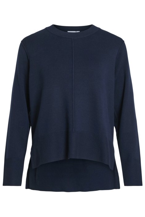 Vila blauwe dames trui | Vooraanzicht