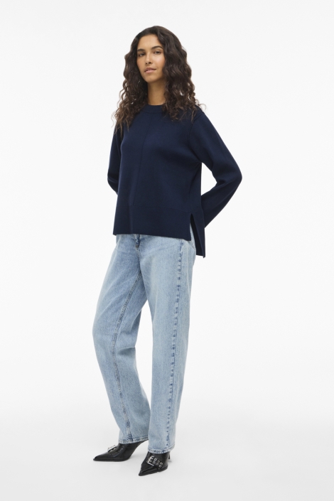 Vila blauwe dames trui | Model