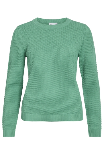 Vila Trui VIDALO O-NECK L/S KNIT TOP- NOOS 14082767 Winter Green