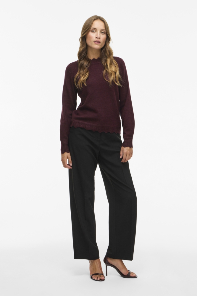 Vila bordeaux dames trui | Model