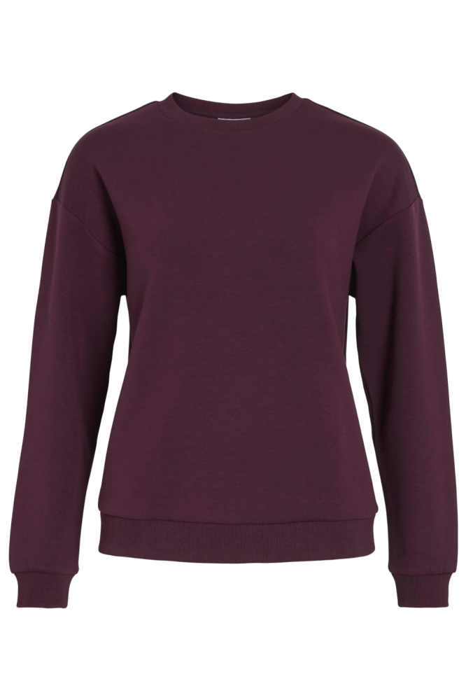 Vila bordeaux dames sweater | Vooraanzicht