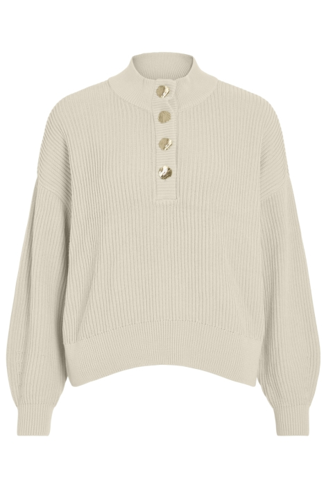 Vila beige dames trui | Vooraanzicht