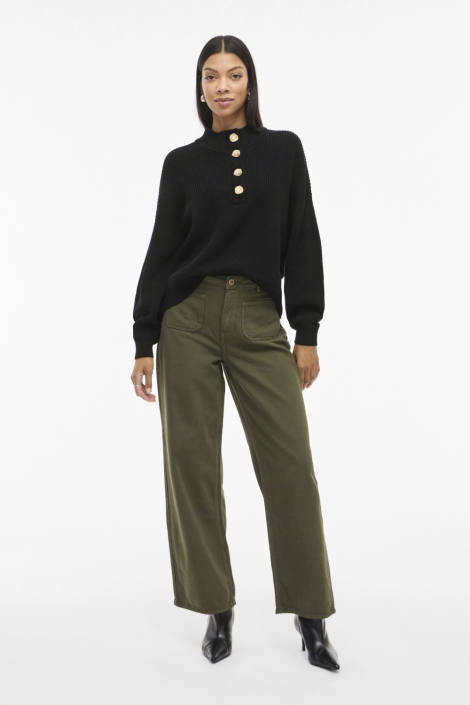 Vila zwarte dames trui |