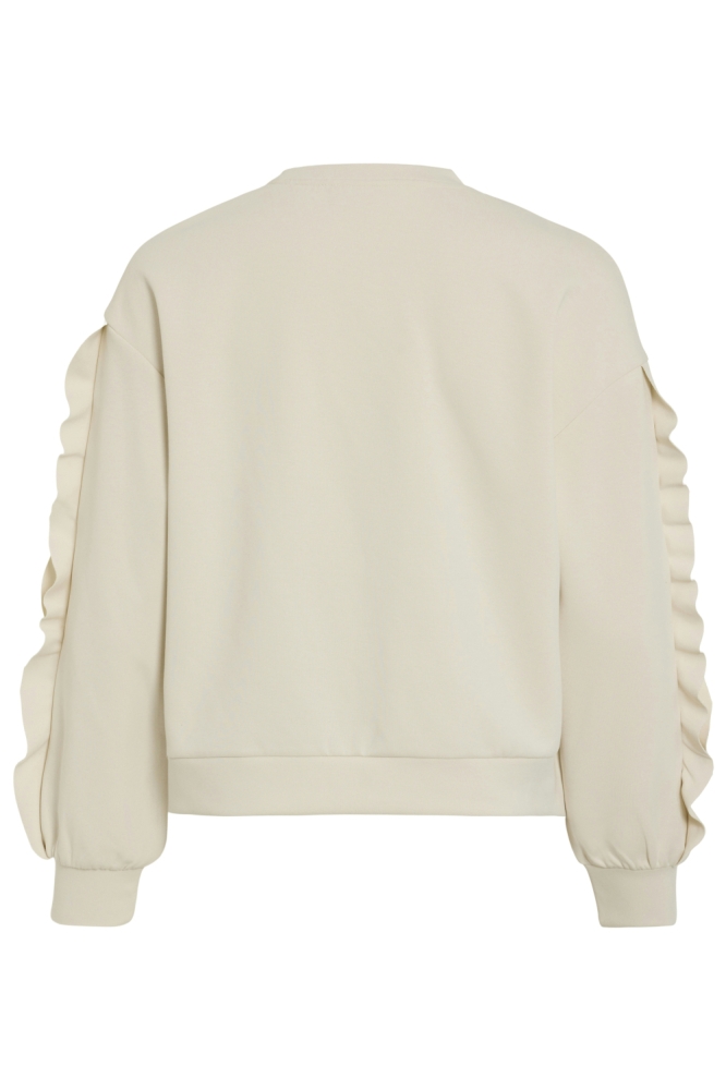 Vila beige dames sweater | Achteraanzicht