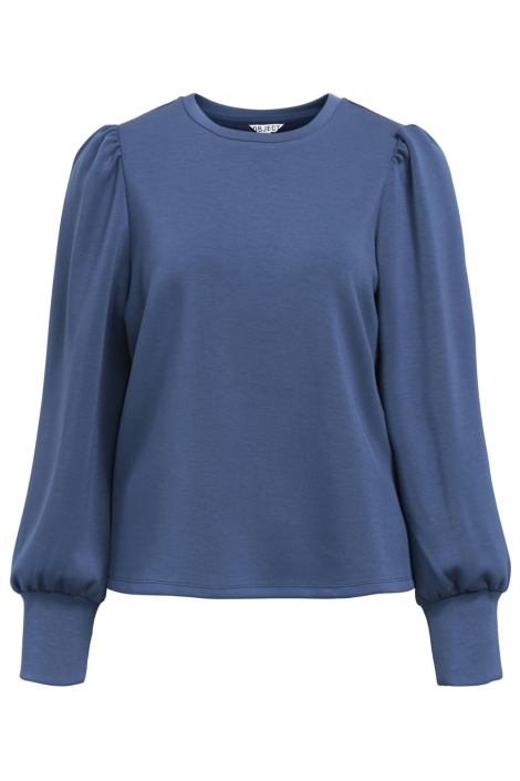 Object blauwe dames sweater | Vooraanzicht