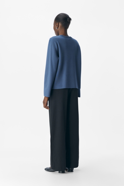 Object blauwe dames trui | Model