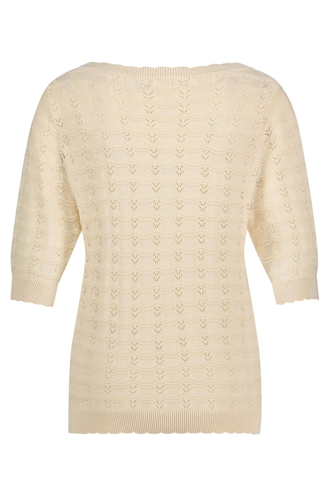 Red Button beige dames t-shirt | Achteraanzicht