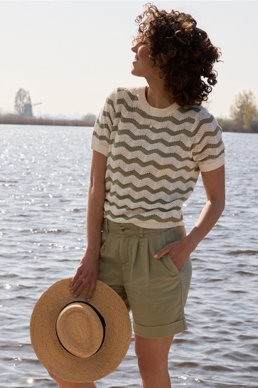 Red Button T-shirt SWEET ZIGZAG SRB4516 SUMMER SAGE