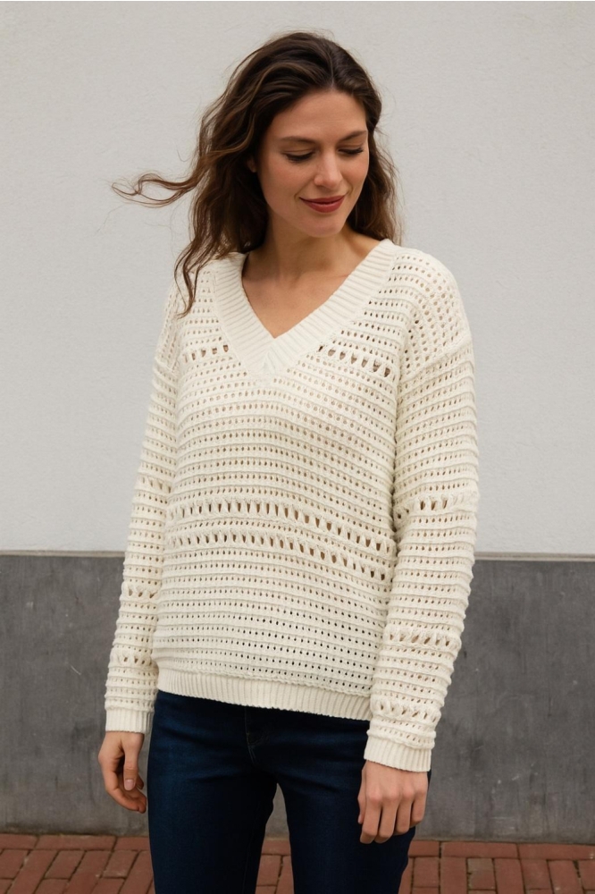 Red Button beige dames trui | Model
