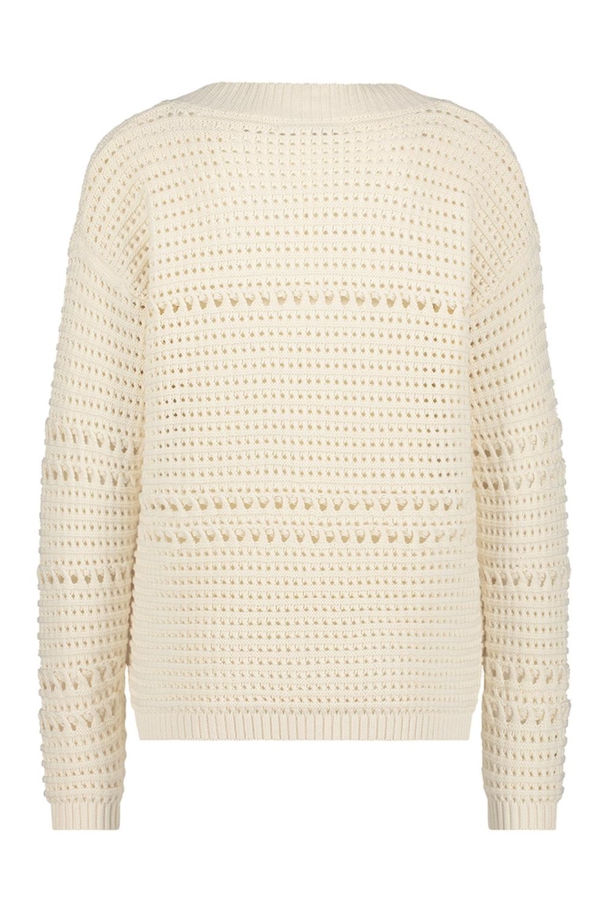 Red Button beige dames trui | Achteraanzicht