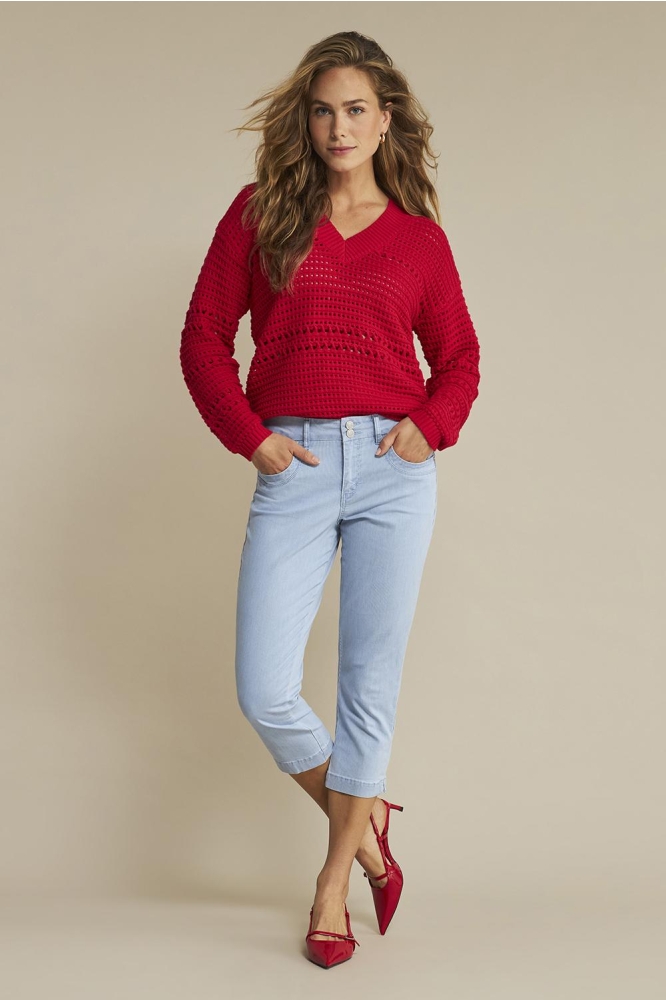 Red Button rode dames trui | Model