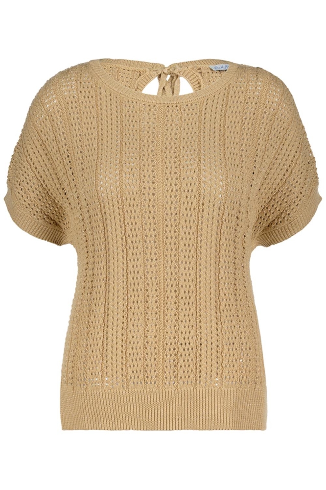 Red Button camel dames t-shirt | Vooraanzicht
