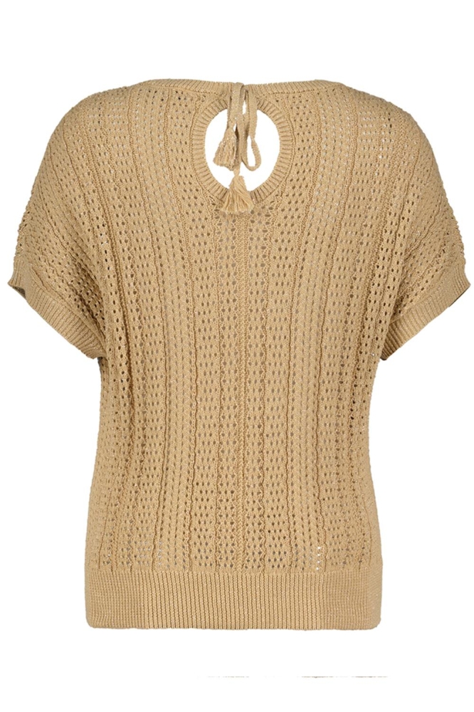 Red Button camel dames t-shirt | Achteraanzicht