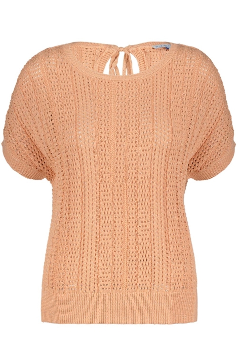 Red Button oranje dames t-shirt | Vooraanzicht