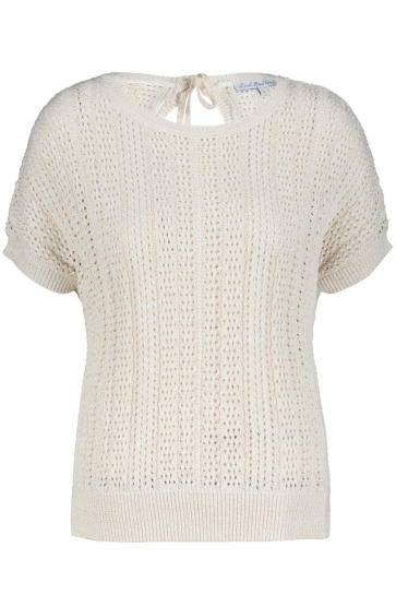 Red Button T-shirt JERRY LUREX AJOUR SRB4460 PEARL