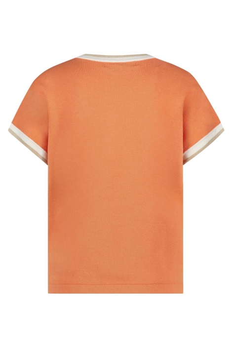 Red Button oranje dames t-shirt | Achteraanzicht